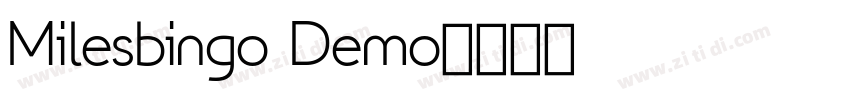 Milesbingo Demo字体转换
